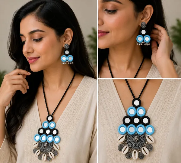 Black_Blue_Thread_Mirror_Tribal_Necklace_Set_for_Women