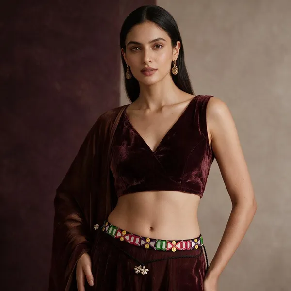Navratri_Festive_Multicolor_Handmade_Embroidered_Cowrie_Shell_Waist_Belt