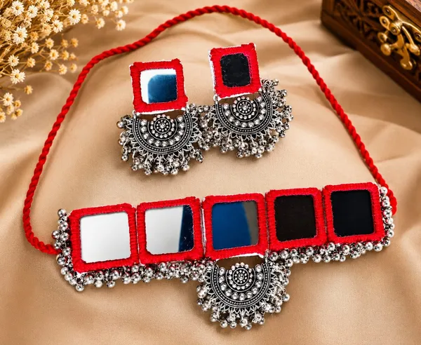 Red_Thread_Mirror_Work_Chokar_Jewellery_Set_for_Women