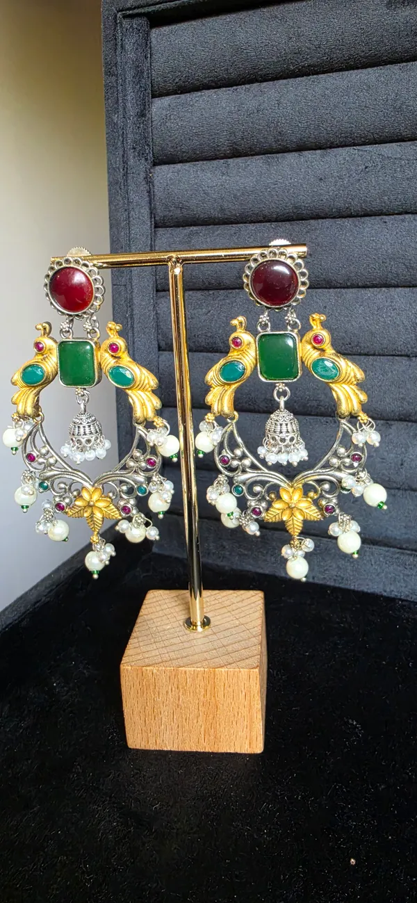 Multicolor_Brass_Earrings_For_Women