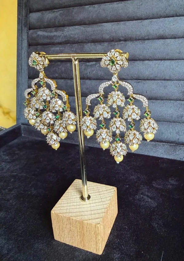 Green_&_Gold_Brass_Earrings_For_Women