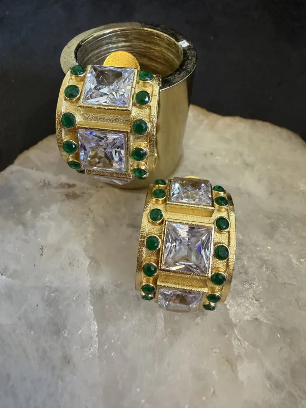 Green_&_Gold_Brass_Earrings_For_Women