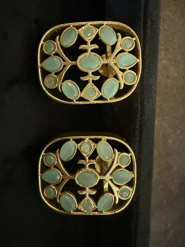 Green_&_Gold_Brass_Earrings_For_Women