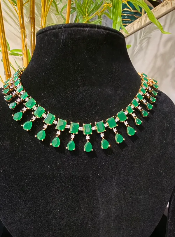 Green_Stainless_Steel_Necklace_For_Women