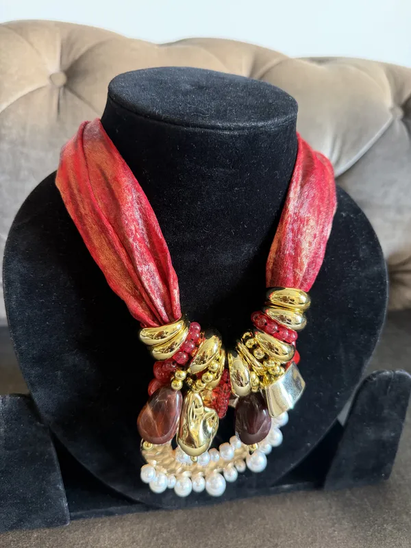 Red_Beads_Necklace_Set_For_Women