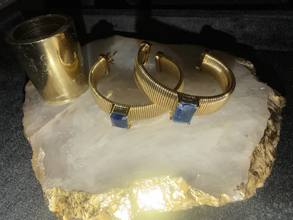 Blue_&_Gold_Brass_Earrings_For_Women
