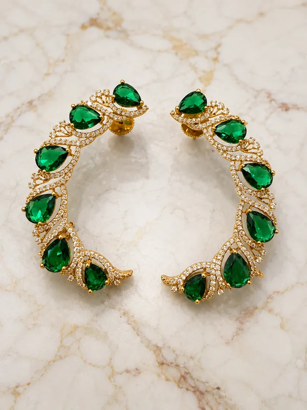 Green_&_Gold_Brass_Earrings_For_Women