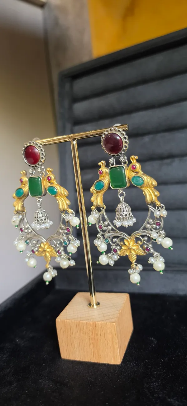 Multicolor_Brass_Earrings_For_Women
