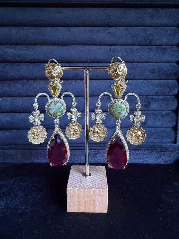 Multicolor_Brass_Earrings_For_Women