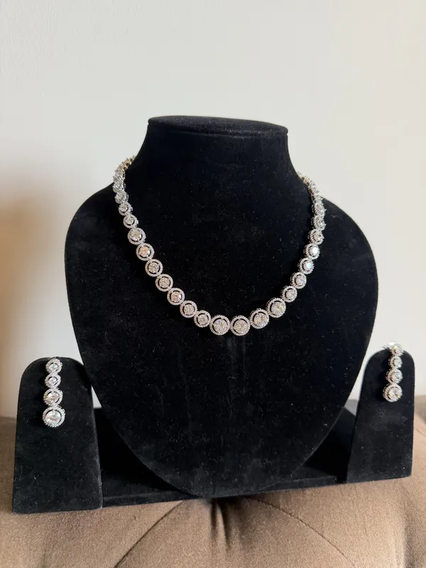 Silver_Stainless_Steel_Necklace_Set_For_Women