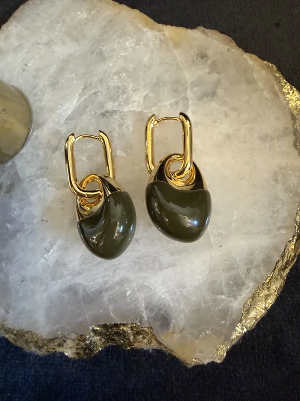Green_&_Gold_Stainless_Steel_Earrings_For_Women