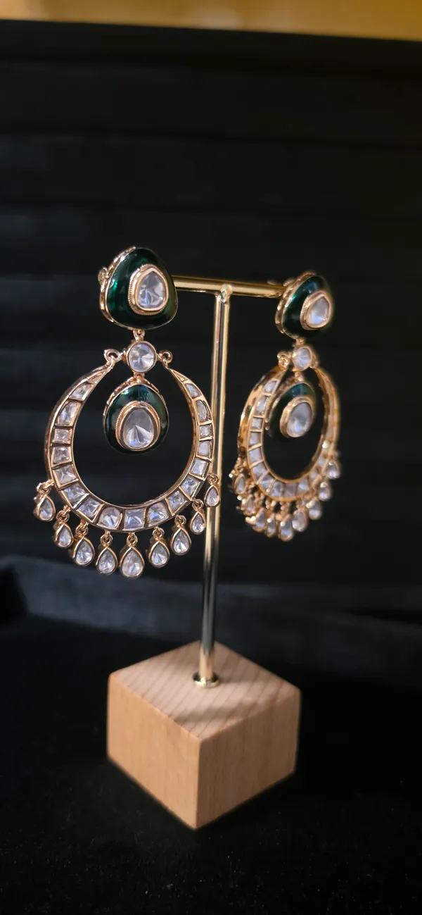Green_&_Gold_Brass_Earrings_For_Women