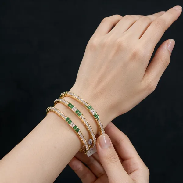 Green_&_Gold_Stainless_Steel_Bracelet_For_Women