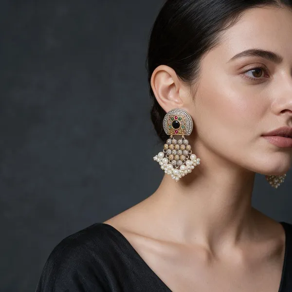 Multicolor_Brass_Earrings_For_Women