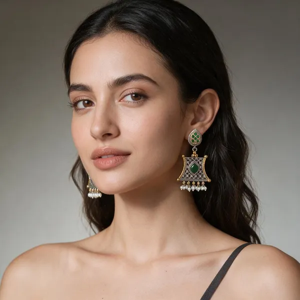 Multicolor_Brass_Earrings_For_Women