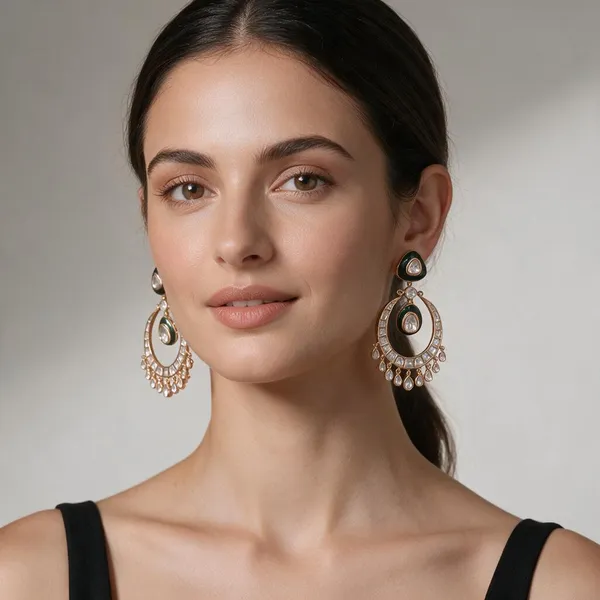 Green_&_Gold_Brass_Earrings_For_Women