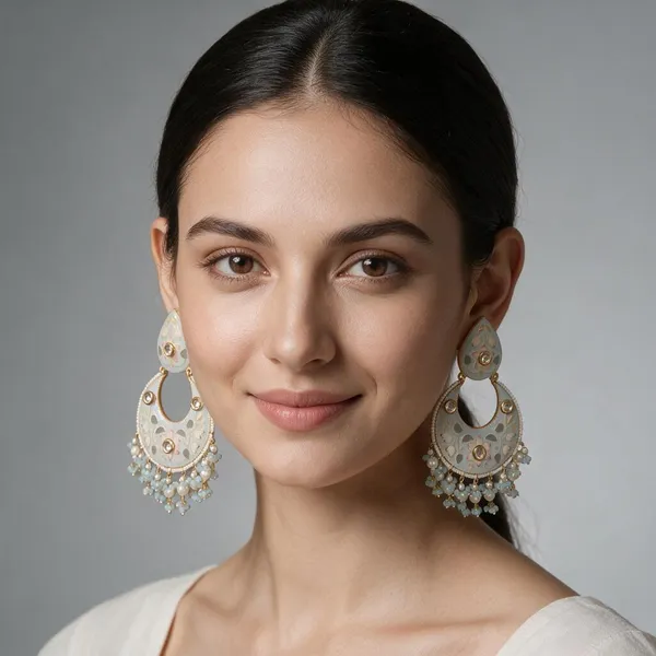 Blue_Brass_Earrings_For_Women