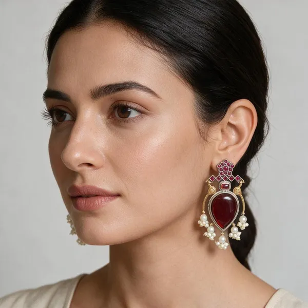 Multicolor_Brass_Earrings_For_Women