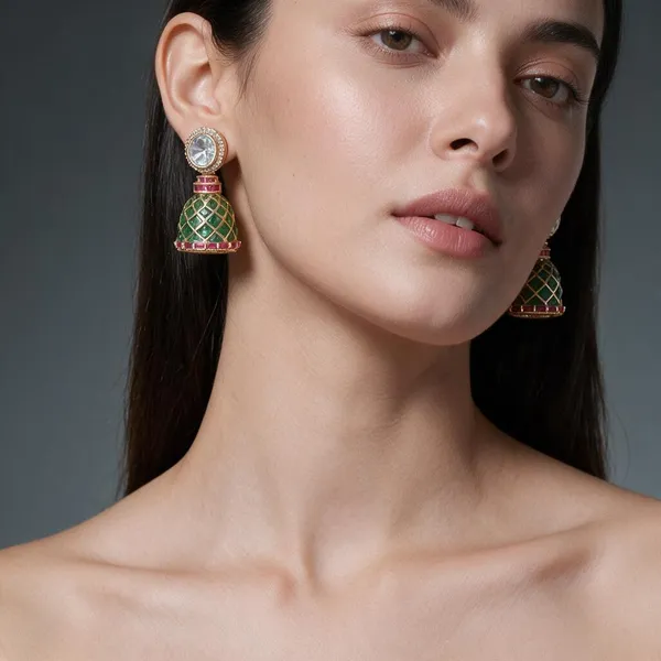 Multicolor_Brass_Earrings_For_Women