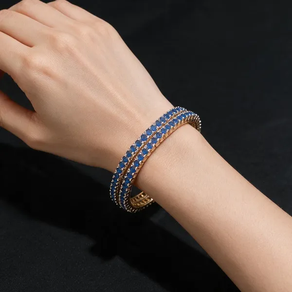 Blue_&_Gold_Stainless_Steel_Bracelet_For_Women