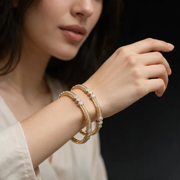 Gold_&_Silver_Stainless_Steel_Bracelet_For_Women
