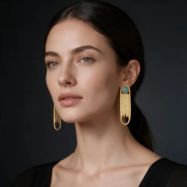 Green_&_Gold_Brass_Earrings_For_Women