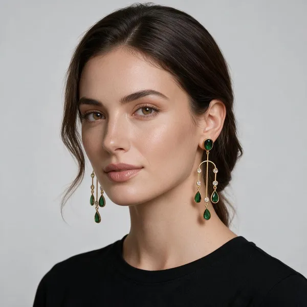 Green_&_Gold_Brass_Earrings_For_Women