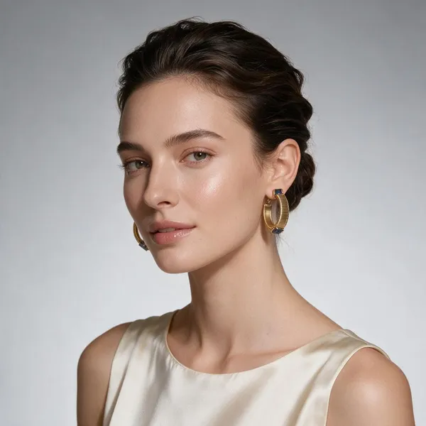 Blue_&_Gold_Brass_Earrings_For_Women