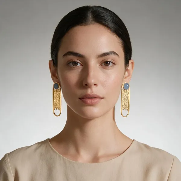 Blue_&_Gold_Brass_Earrings_For_Women