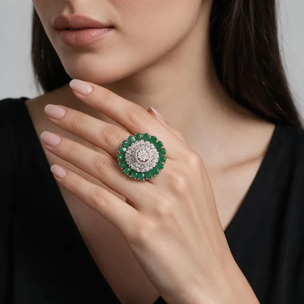 Green_Stainless_Steel_Rings_For_Women