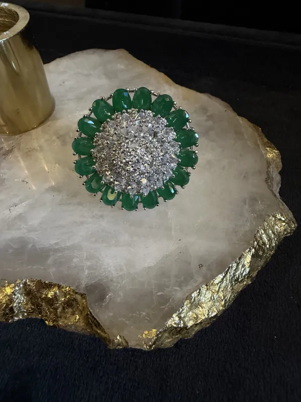 Green_Stainless_Steel_Rings_For_Women