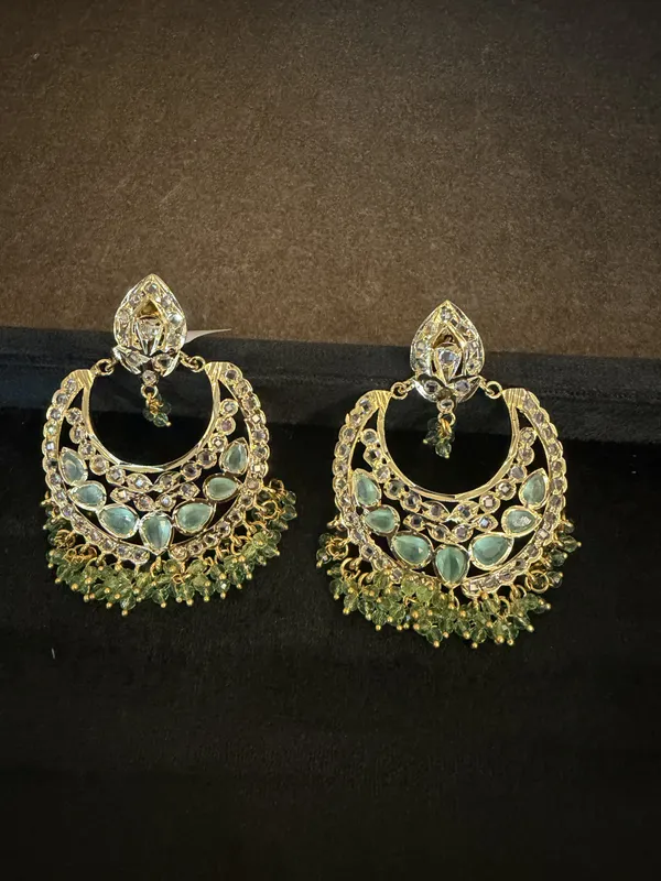 Green_&_Gold_Brass_Earrings_For_Women