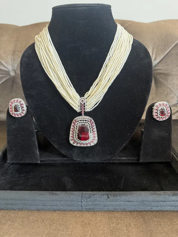 Gold_Stainless_Steel_Necklace_Set_For_Women