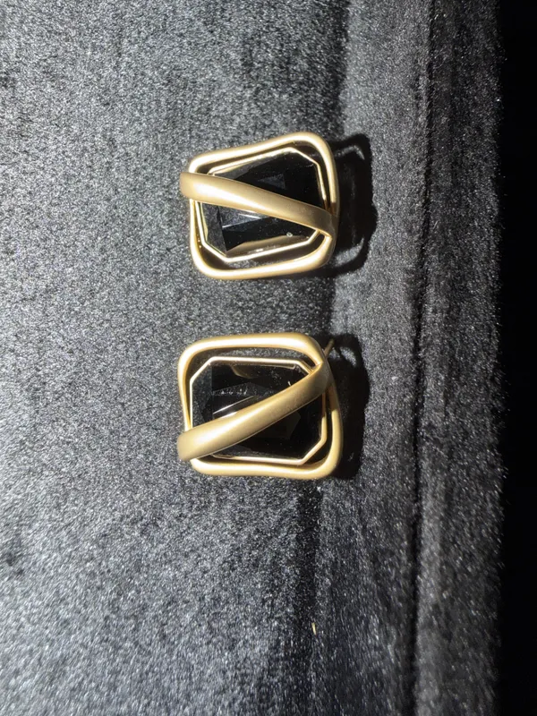 Gold_&_Black_Brass_Earrings_For_Women