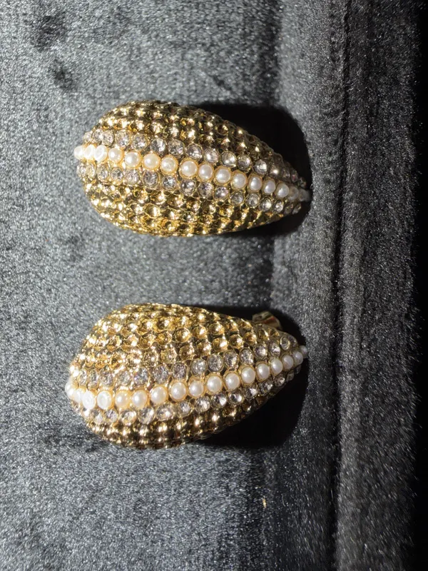 Gold_&_White_Stainless_Steel_Earrings_For_Women