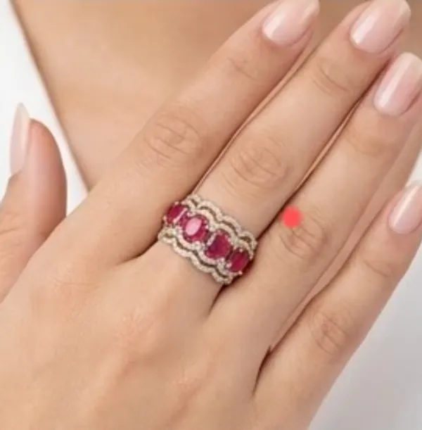 Gold_&_Red_Stainless_Steel_Rings_For_Women