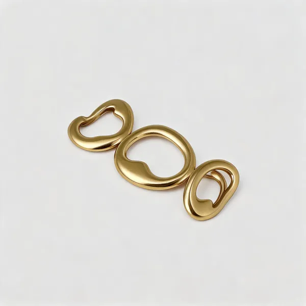 Gold_Tone_Metal_Oval_Link_Bracelet_For_Women