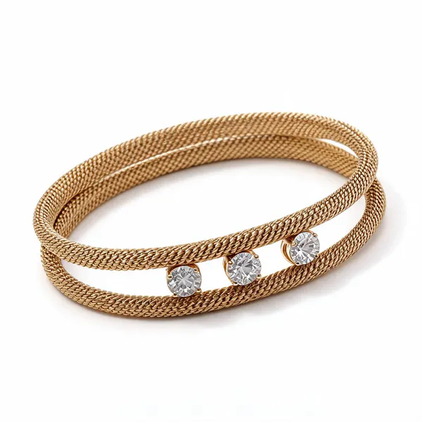 Gold_Tone_Rhinestone_Bracelet_For_Women