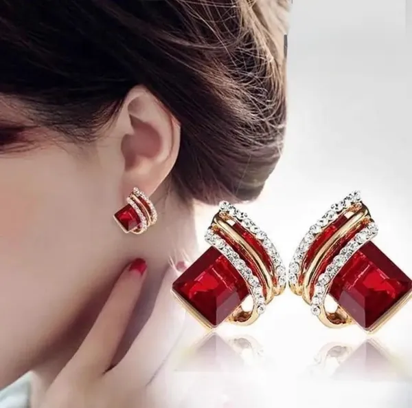 Red_Stone_Gold_Tone_Earrings_for_Women