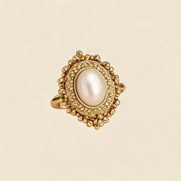 Gold_Tone_Oval_Stone_Ring_For_Women