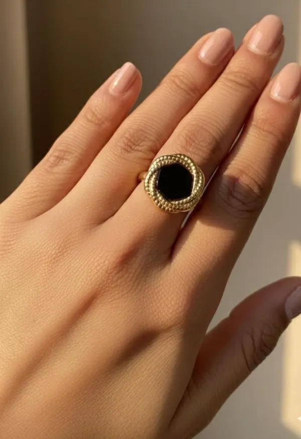 Gold_Tone_Black_Oval_Stone_Ring_for_Women