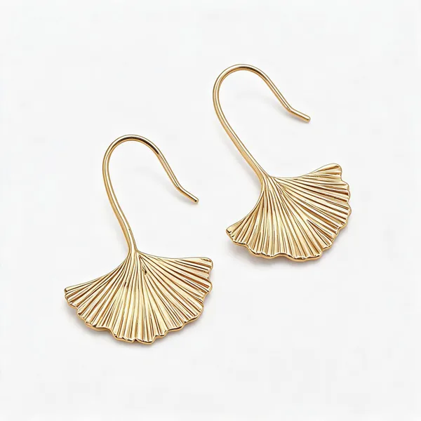 Gold_Tone_Fan_Drop_Earrings_For_Women