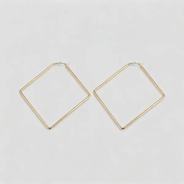 Gold_Tone_Geometric_Square_Drop_Earrings_For_Women
