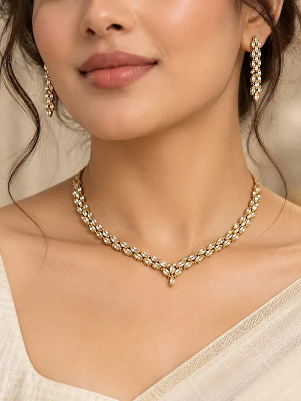 Gold-Tone_American_Diamond_Necklace_Set