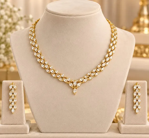 Gold-Tone_American_Diamond_Necklace_Set