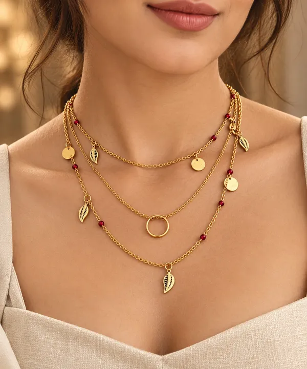 Gold-Tone_Layered_Charm_Necklace