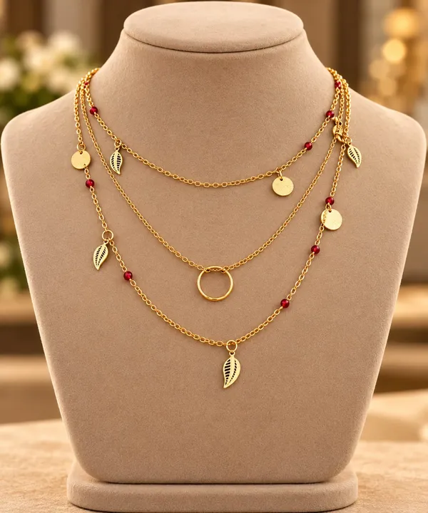 Gold-Tone_Layered_Charm_Necklace
