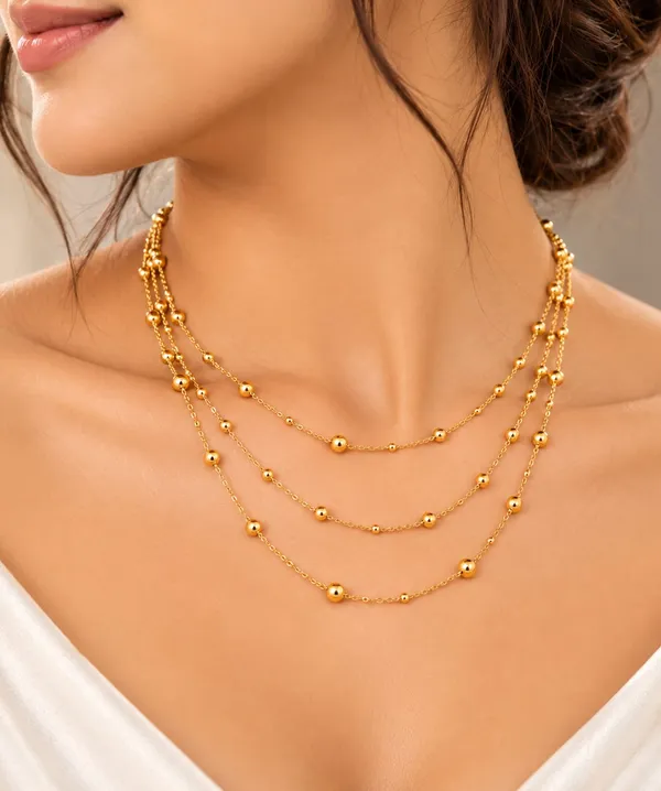 Golden_Multi-Layer_Beaded_Chain_Necklace