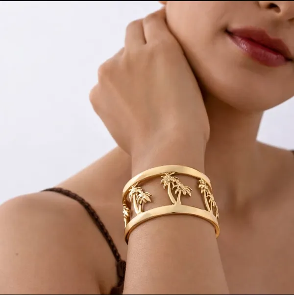 Gold_Tone_Botanical_Cuff_Bracelet_for_Women