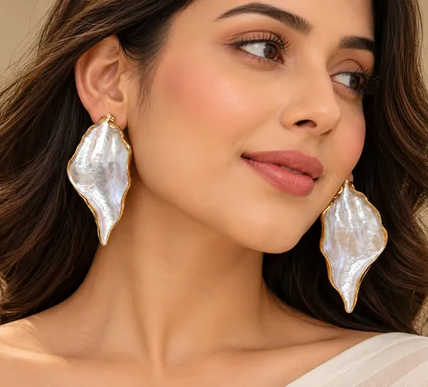 Pearl_Shell_Gold-Tone_Earrings